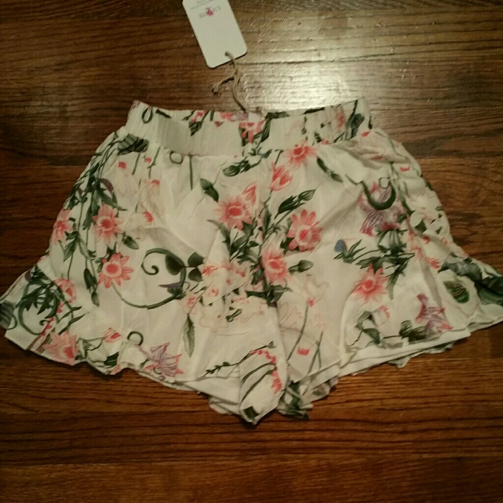 Floral boho shorts